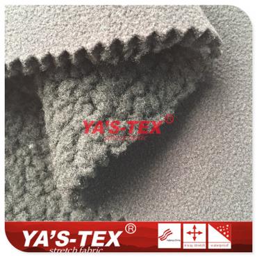 Polyester knitted four - way stretch compound cashmere【YSF011】