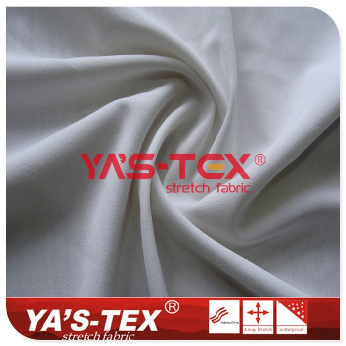 Polyester four-way stretch, eco-friendly yarn fabric, short widt【67-2】