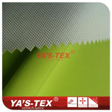 Twill polyester four-way stretch, coating, lattice, waterproof anti-slip Kevlar cloth, mountaineering fabric【H3531】 Twill polyester four-way stretch, coating, lattice, waterproof anti-slip Kevlar cloth, mountaineering fabric【H3531】