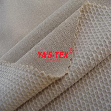 Polyester four-way stretch, hexagonal jacquard【K12】