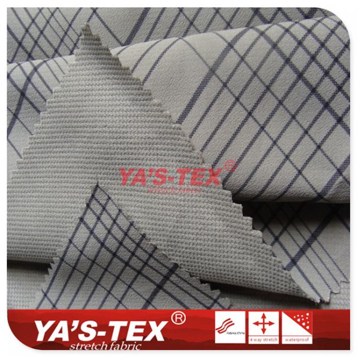 Polyester printing four-way stretch, jacquard, summer outdoor sports clothing leather clothes sunscreen dress fabric【M3116】