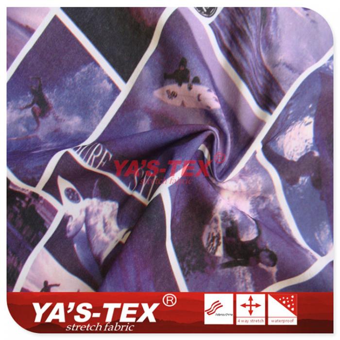 Printing four-way stretch fabric【P73】