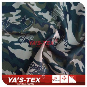 Camouflage printing polyester four-way stretch【S31019】 Camouflage printing polyester four-way stretch【S31019】