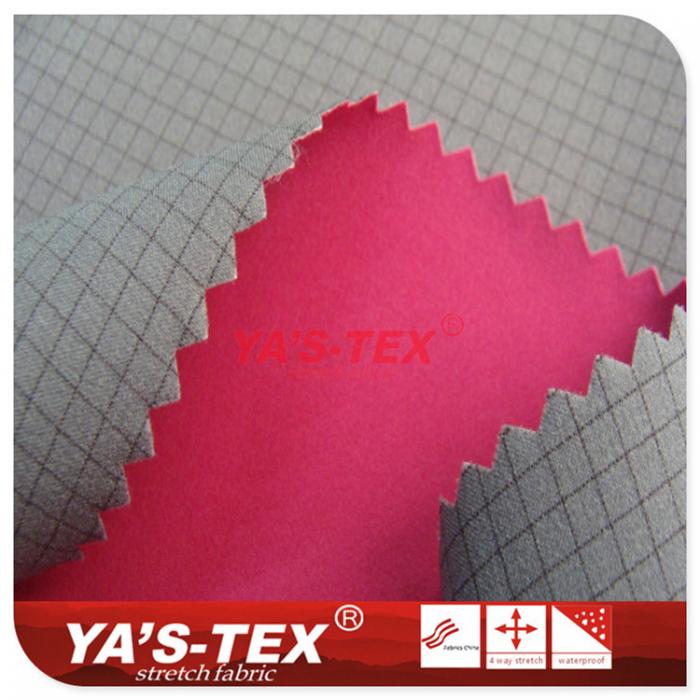 Nylon complex TPU complex polyester lattice four-way elastic【C307-7】