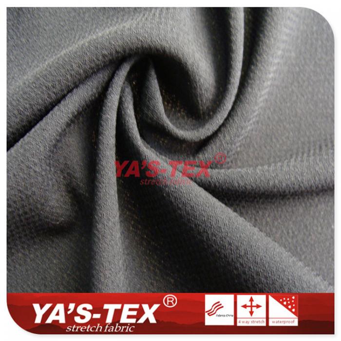 Polyester jacquard bird eyes four-way stretch【M5030】