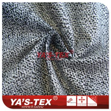 Polyester warp elastic, black spot printing【S7512】