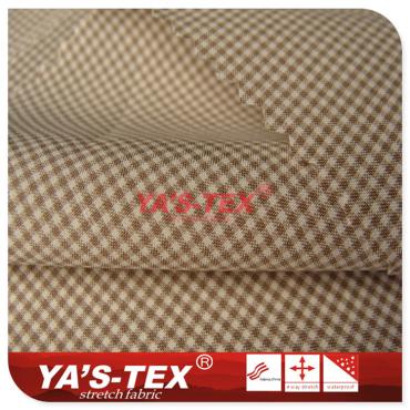Polyester four-way elastic, yarn-dyed striped lattice【S3063】 Polyester four-way elastic, yarn-dyed striped lattice【S3063】