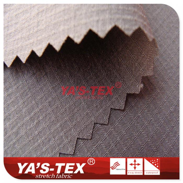Nylon double-line lattice four-way stretch【YA1106】