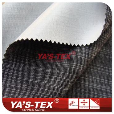 Polyester yarn-dyed, weft stretch double-layer composite TPU【PB1229】 Polyester yarn-dyed, weft stretch double-layer composite TPU【PB1229】