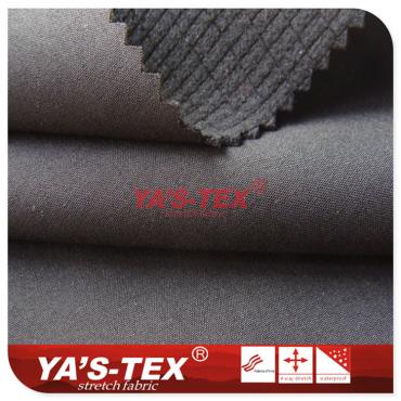 Polyester four-way stretch composite lattice fleece【C107】 Polyester four-way stretch composite lattice fleece【C107】