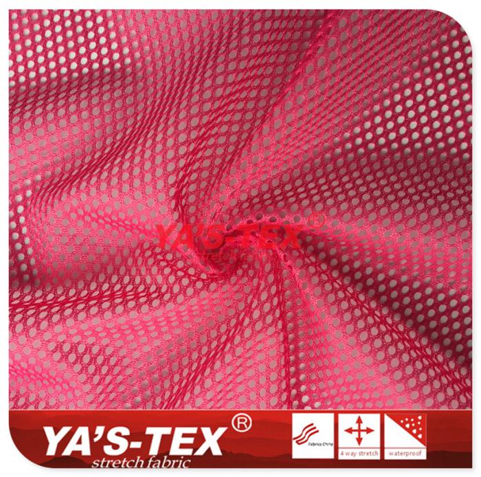 Knitted mesh cloth, polyester stretch, large and dense【YSW009】