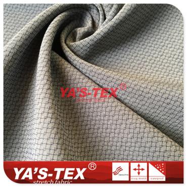 Polyester four-way stretch, grid-type wear-resistant cloth【YSD055】 Polyester four-way stretch, grid-type wear-resistant cloth【YSD055】