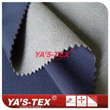 100D semi-gloss mechanical elastic composite fleece, waterproof soft shell fabric, high elastic yarn【YSF025】 100D semi-gloss mechanical elastic composite fleece, waterproof soft shell fabric, high elastic yarn【YSF025】
