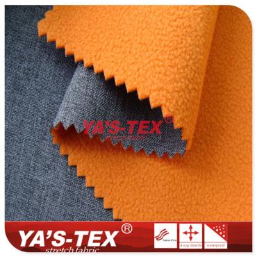 Two color polyester four-way stretch, composite fleece, three-layer waterproof soft shell【X4070】 Two color polyester four-way stretch, composite fleece, three-layer waterproof soft shell【X4070】
