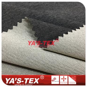 Nylon-polyester blended four-way stretch, cationic twill jacquard, wear-resistant slippery trousers【YSJ002】 Nylon-polyester blended four-way stretch, cationic twill jacquard, wear-resistant slippery trousers【YSJ002】