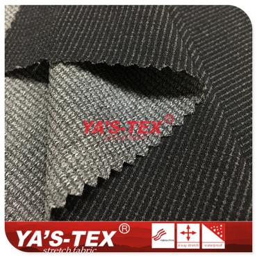 Nylon-polyester blended four-way stretch, two-color line special shape jacquard【YSJ006】 Nylon-polyester blended four-way stretch, two-color line special shape jacquard【YSJ006】