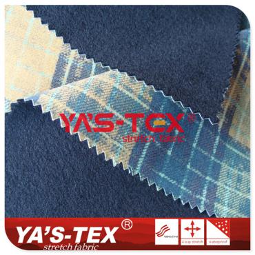 Printed 4-way elastic composite knitted pullover, TPE composite【C4050】